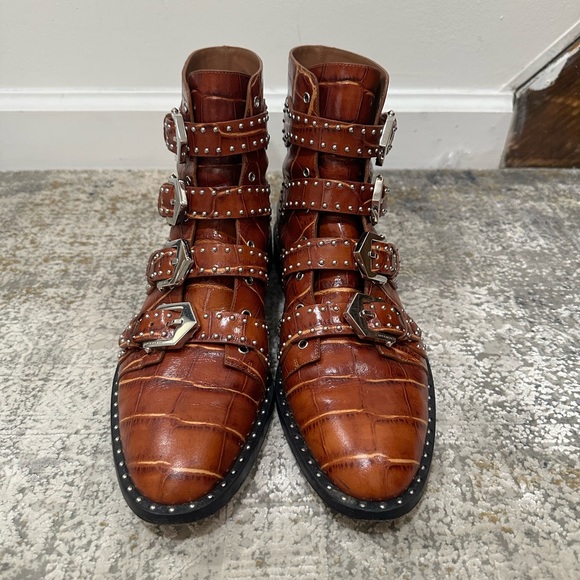 Givenchy Croc Leather Studded Boots - Picture 4 of 8